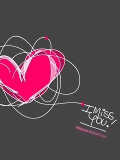 I miss you - wallpaper preview