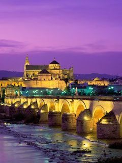 Roman Bridge - Guadalquivir - River Cordoba - Spai - wallpaper preview