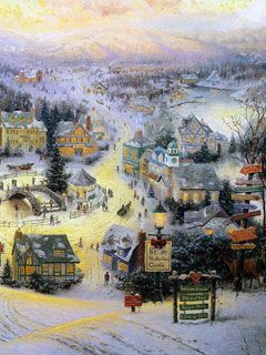 Thomas Kinkade - wallpaper preview