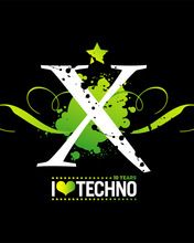 I love Techno - wallpaper preview