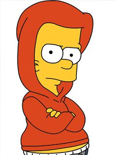 Bart Simpson v Mikině