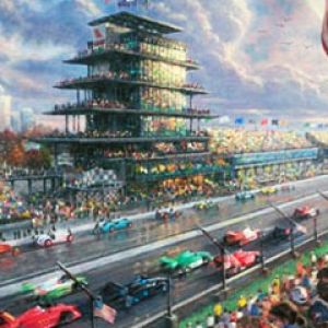Scéna závodu Indy 500