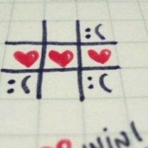 Hra Srdce Tic-Tac-Toe