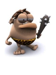 Kreslený Praveký Člověk
