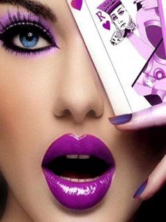 Glamourózní fialový make-up