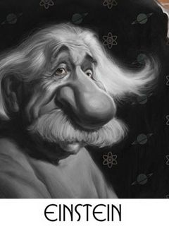 Karikatura Einsteina - wallpaper preview