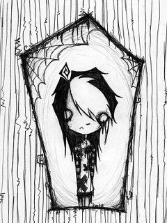 Gothic Postava Ilustrace - wallpaper preview