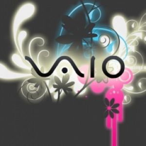 Logo VAIO s květinovým designem