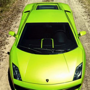 Zelené Lamborghini Gallardo