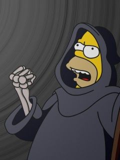 Homer Simpson jako Smrt