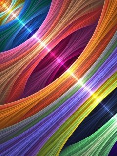 Barevné Abstraktní Vlny - wallpaper preview