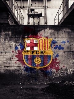 Graffiti umění FC Barcelona - wallpaper preview