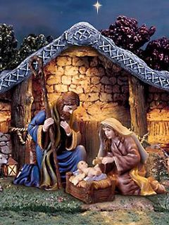 Betlémská scéna Vánoce - wallpaper preview