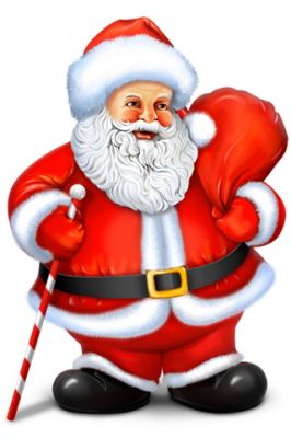 Veselý Santa Claus Ilustrace - wallpaper preview