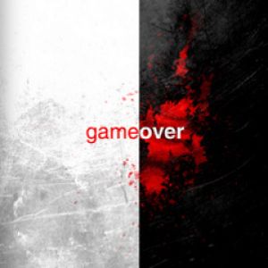 Abstraktní tapeta Game Over