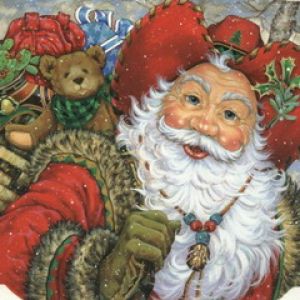 Santa Claus s medvídkem