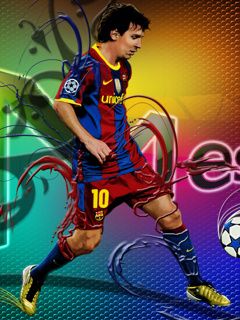 Lionel Messi v akci - wallpaper preview
