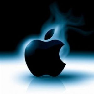 Logo Apple s kouřovým efektem
