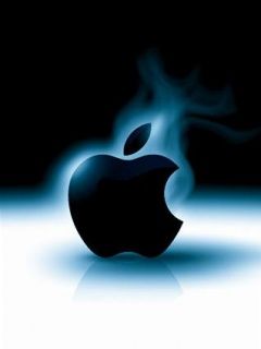 Logo Apple s kouřovým efektem