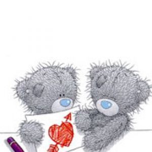 Roztomilí Medvídci Ilustrace Lásky