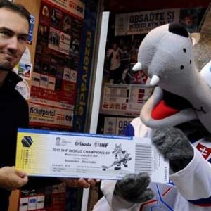 Maskot hokejového šampionátu