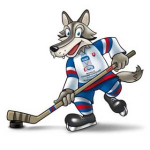 Hokejový Vlk Maskot
