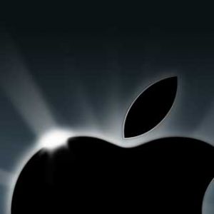 Silhouette loga Apple