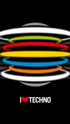 I Love Techno Tapeta