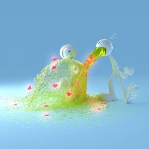 Ilustrace lásky a radosti