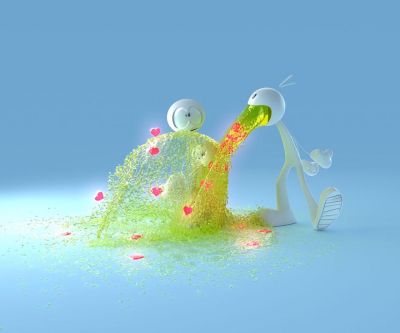 Ilustrace lásky a radosti