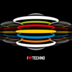 Miluji Techno Abstraktní Design