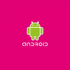 Logo Android na Růžovém Pozadí
