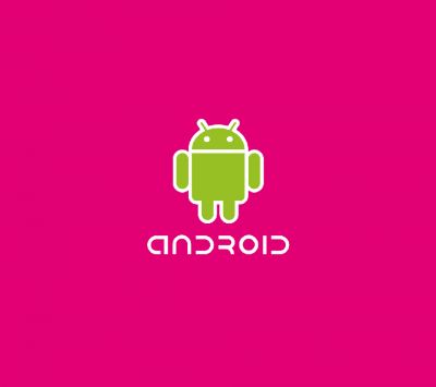 Logo Android na Růžovém Pozadí - wallpaper preview