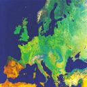 Satelitní mapa Evropy