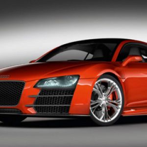 Elegantní Červené Sportovní Auto