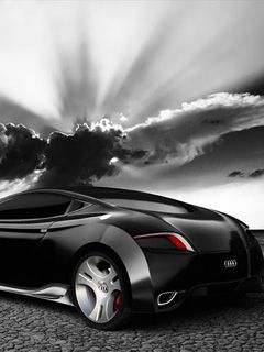 Elegantní černý Audi koncept
