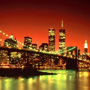 Newyorský Skyline při Západu Slunce
