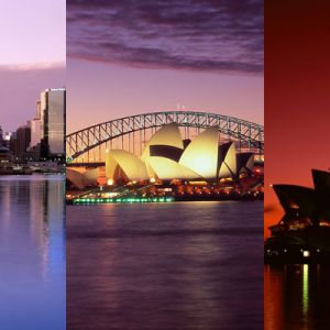 Sydney Opera House při západu slunce