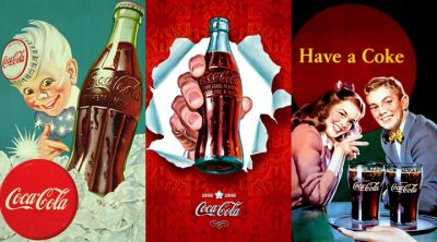 Vintage reklamy Coca-Cola
