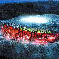 Futuristický design stadionu