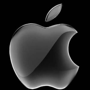 Černé logo Apple