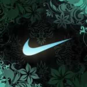Nike Logo Květinový Design