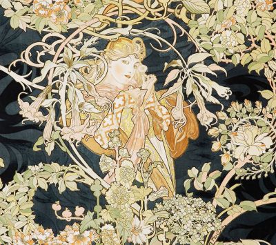 Art Nouveau Květinový Design