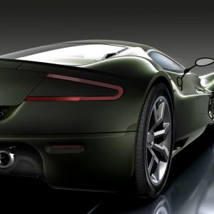 Elegantní Zelené Sportovní Auto