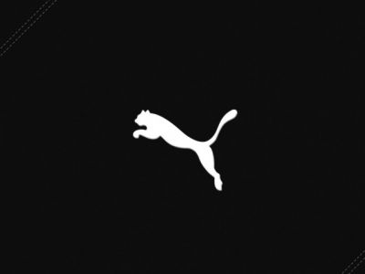 Logo Puma na černém pozadí