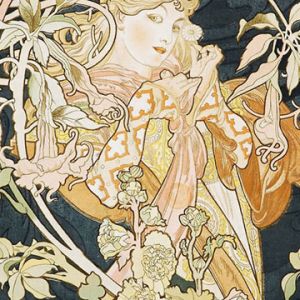 Art Nouveau Květinový Design