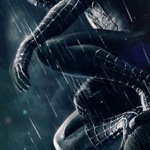 Spider-Man v dešti