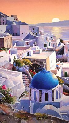 Santorini Západ slunce