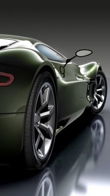 Elegantní Zelené Sportovní Auto