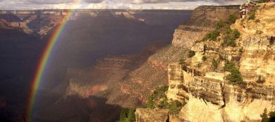Duhový pohled na Grand Canyon